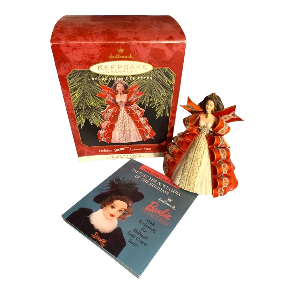 NIB VTG 1997 Hallmark Holiday Barbie™ Ornament Collector Series